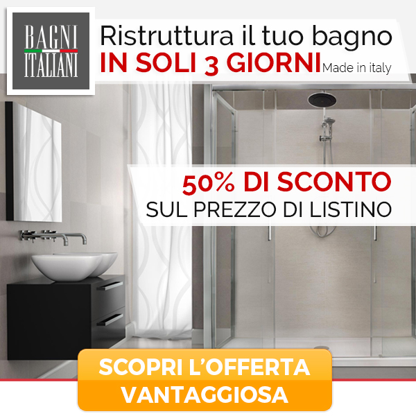 Con Bagni Italiani ristrutturi il tuo bagno in meno di 48 ore