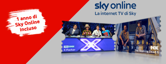 1 anno di Sky Online incluso